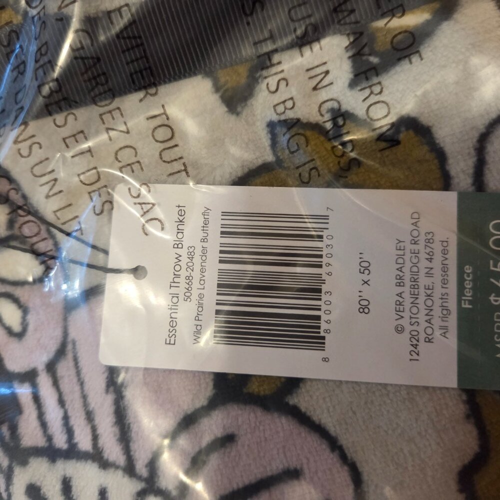Vera Bradley Throw Blanket - Picture 4 of 5
